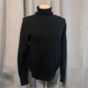 Sonoma Womens Life + Style Pullover Sweater Black Long Sleeve Turtleneck Size S